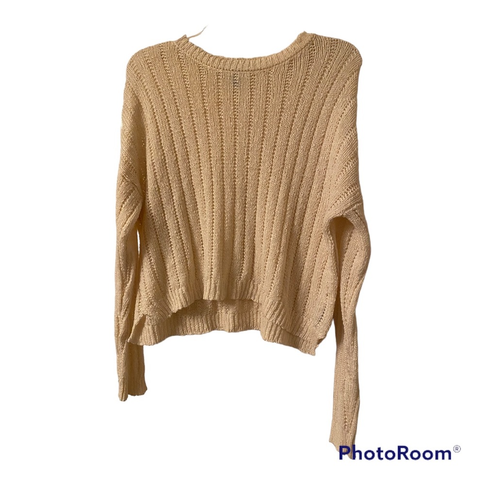 Forever 21 cream chunky knit sweater